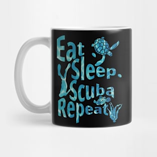 Eat Sleep Scuba Repeat - Scuba Life - Caribbean Edition Mug